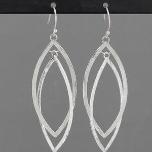 Silpada Silver Double Hoop Earrings